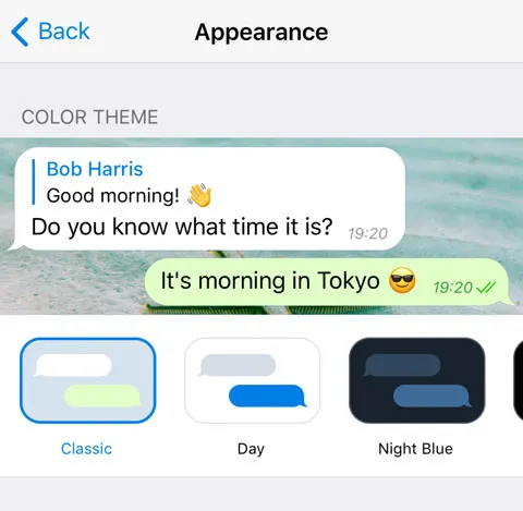 iOS 上全新的主题选择器