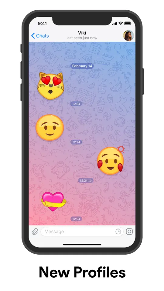 展示 Telegram 全新个人资料与共享媒体板块的视频