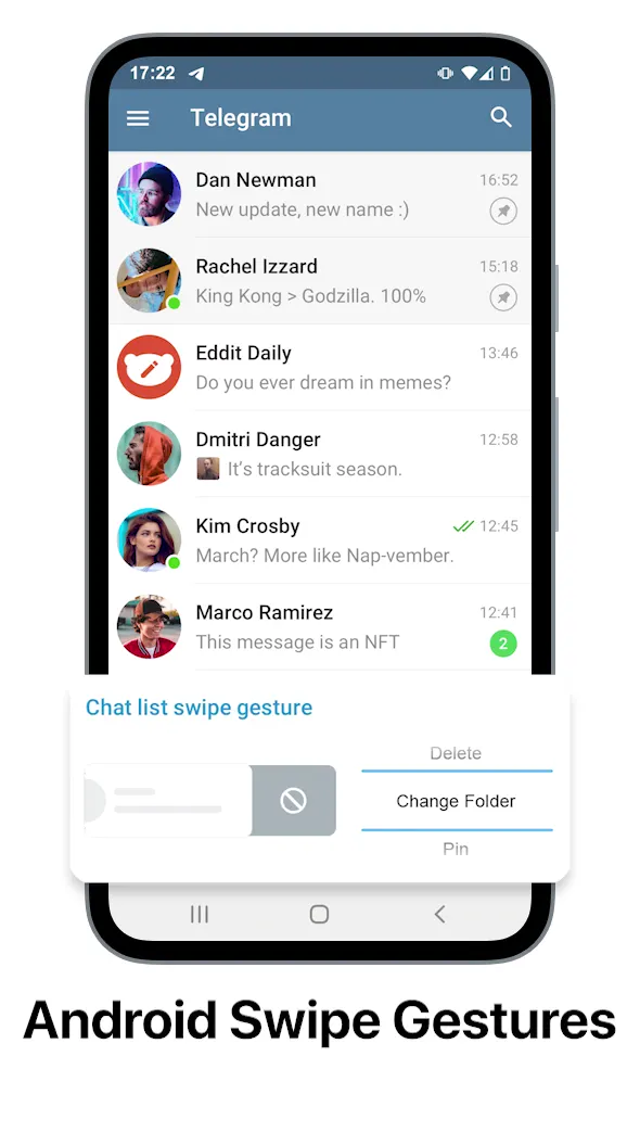 Android 上的滑动手势设置