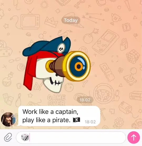 由 Telegram 服务器生成随机数的动态骰子表情