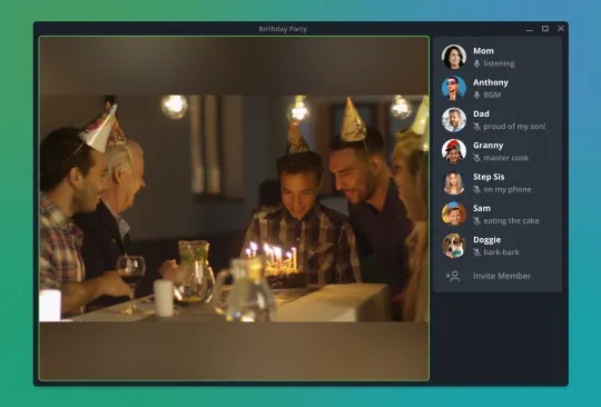 Telegram 桌面版上的群组视频通话