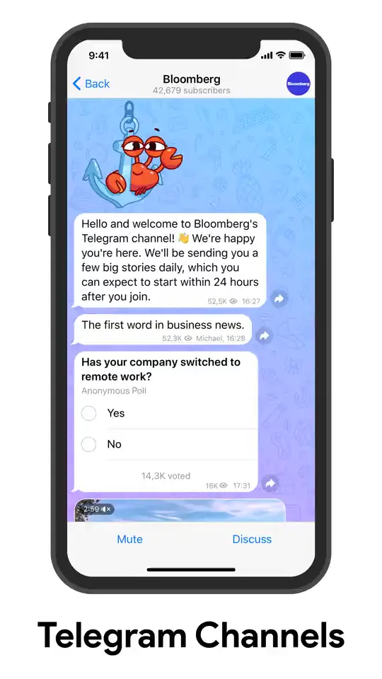 Telegram 频道视频简介