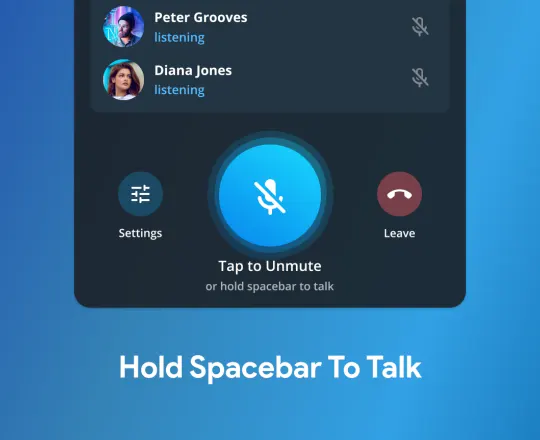 Telegram 桌面版上的按键说话快捷键