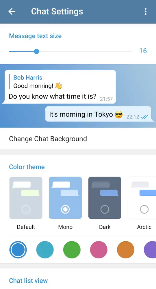 展示 Android“Mono”主题中各种全新强调色的视频