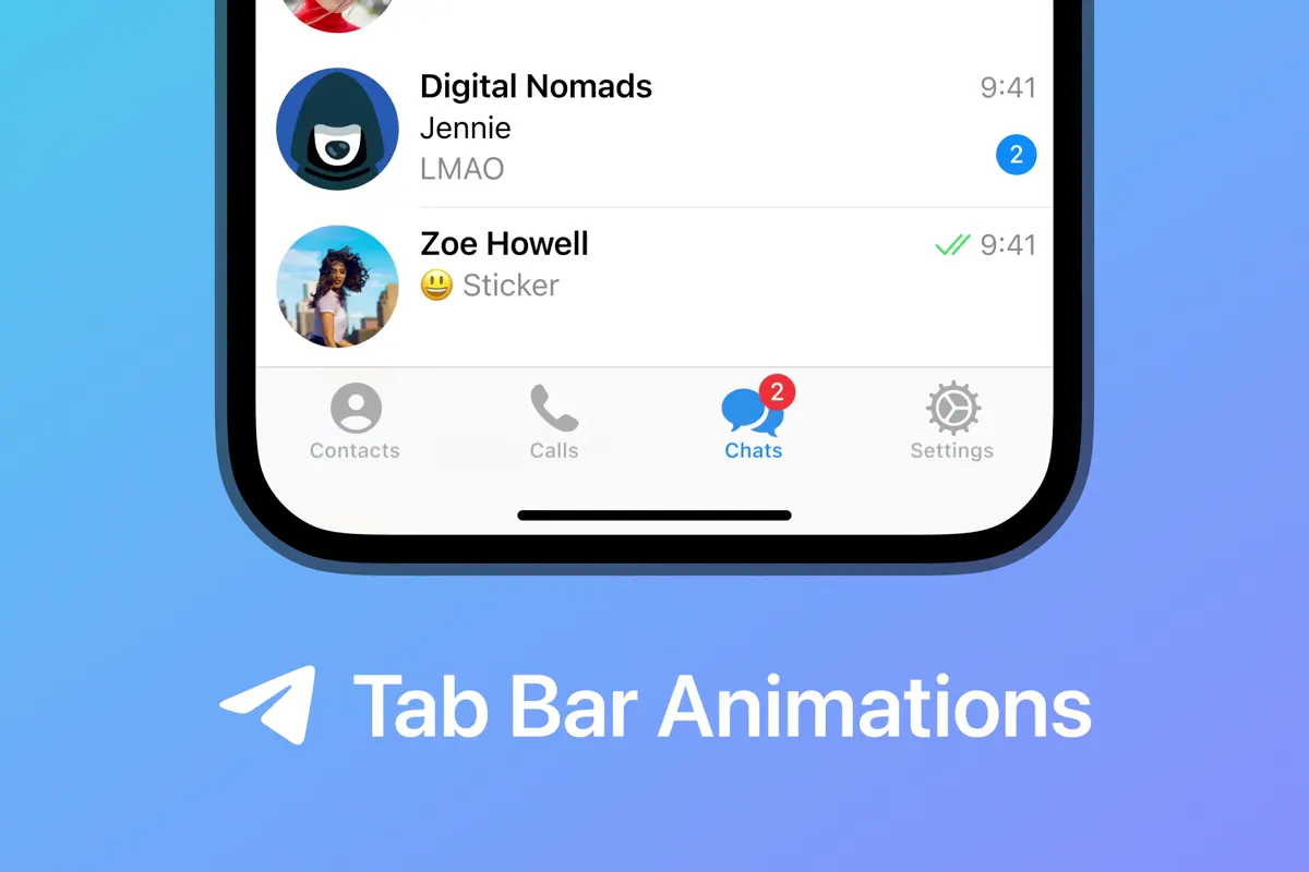 iOS 上全新的标签栏动画