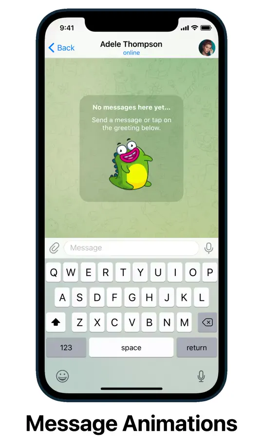 iOS 上全新的消息发送动画