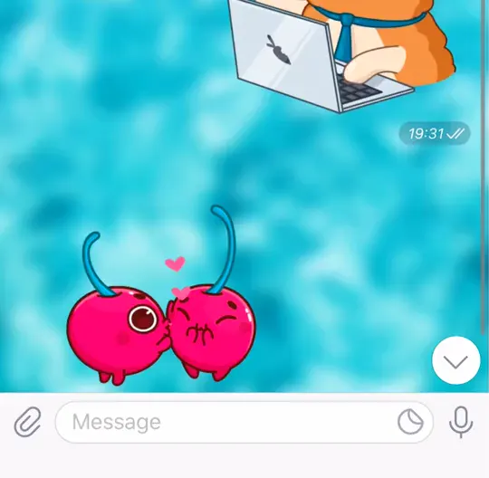 聊天和贴纸面板中的 Telegram 动态贴纸
